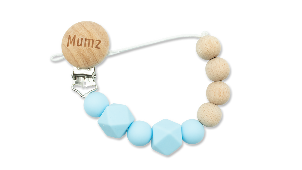 Silicone & Wooden Pacifier Clips